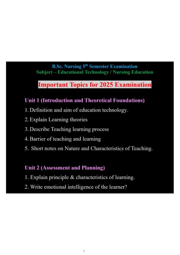 Educational Technology -Nsg Education imp questions (2)