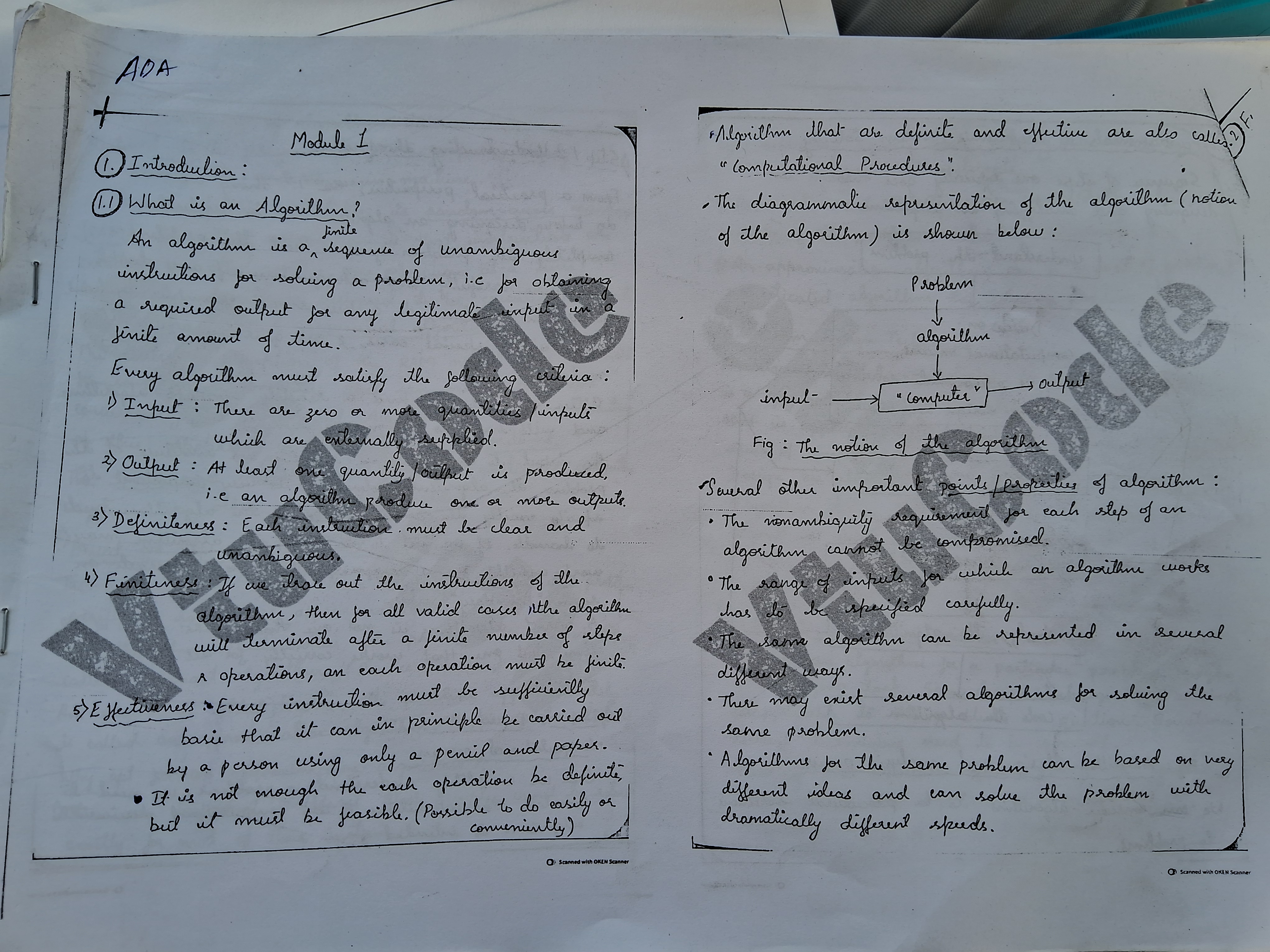 Preview of It is handwritten notes of module 1