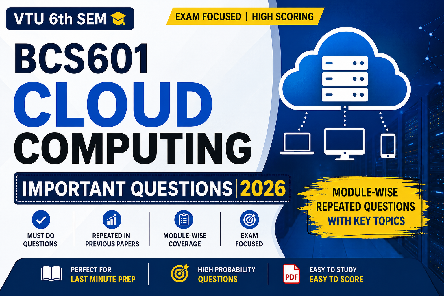 Preview of BCS601 Cloud Computing Important Questions 2026