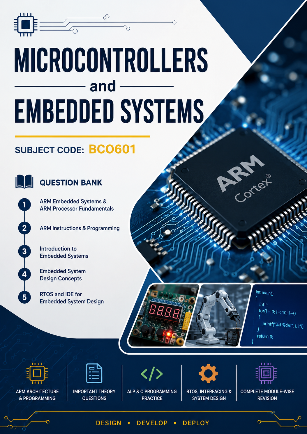 Cover preview of Microcontrollers and Embedded Systems [BCO601]