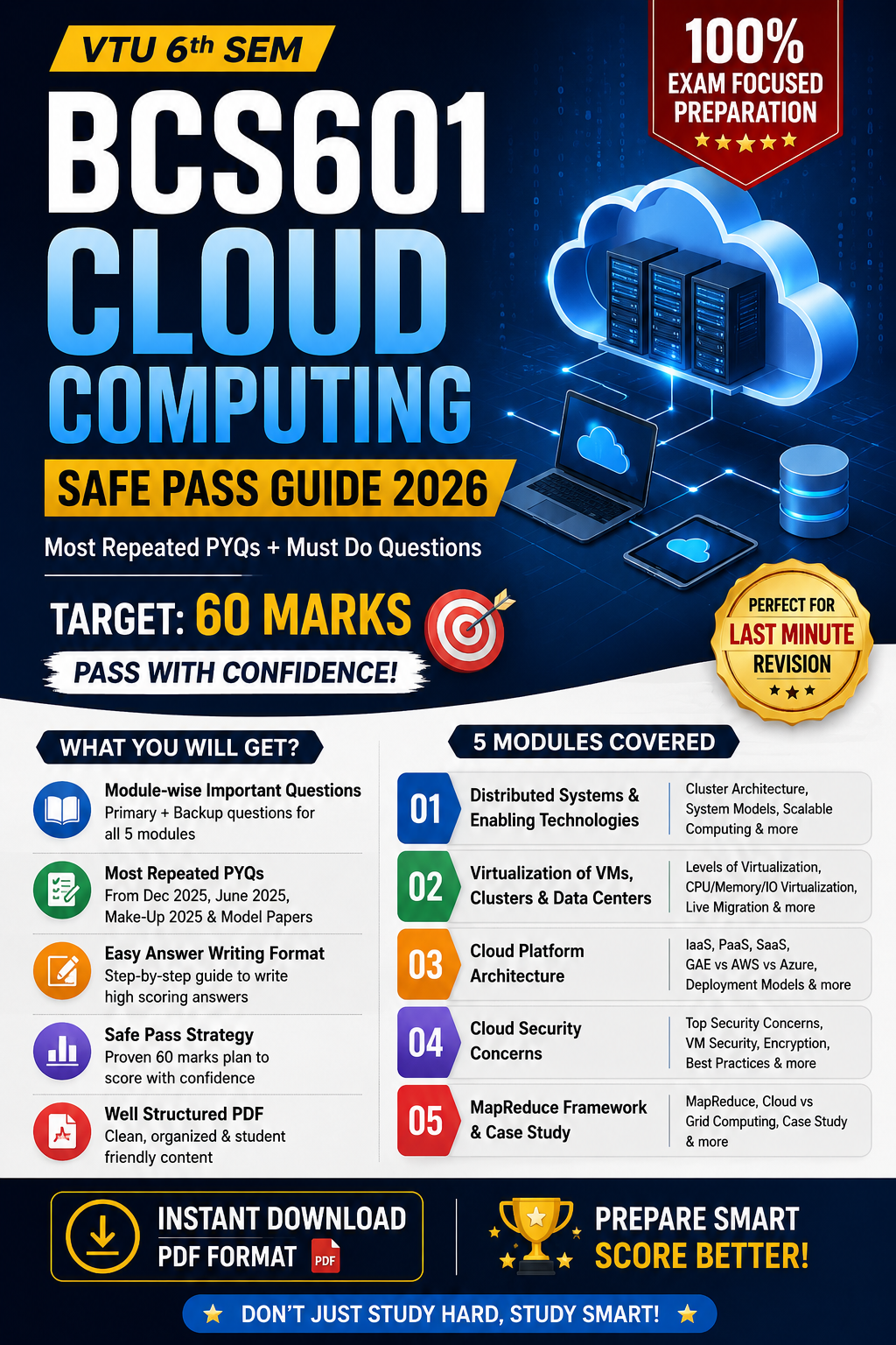 Cover preview of Cloud Computing [VTU 6th Sem] Passing Packageb
