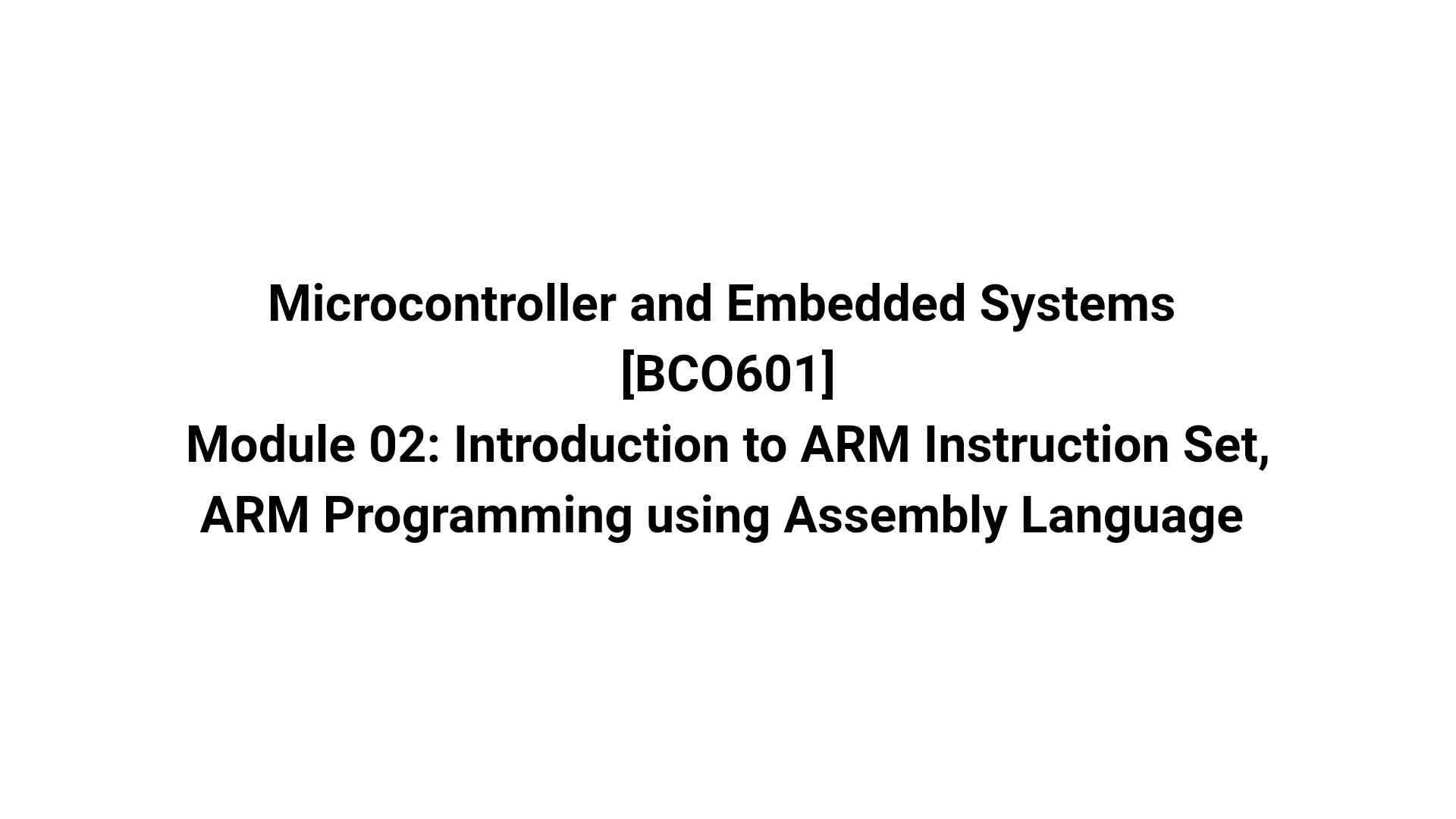 Cover preview of Microcontroller and Embedded Systems [BCO601]