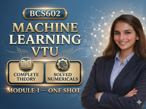Download BCS602 MACHINE LEARNING MODULE 1 THEORY AND NUMERICALS EDU YODHA PDF - Vidyari