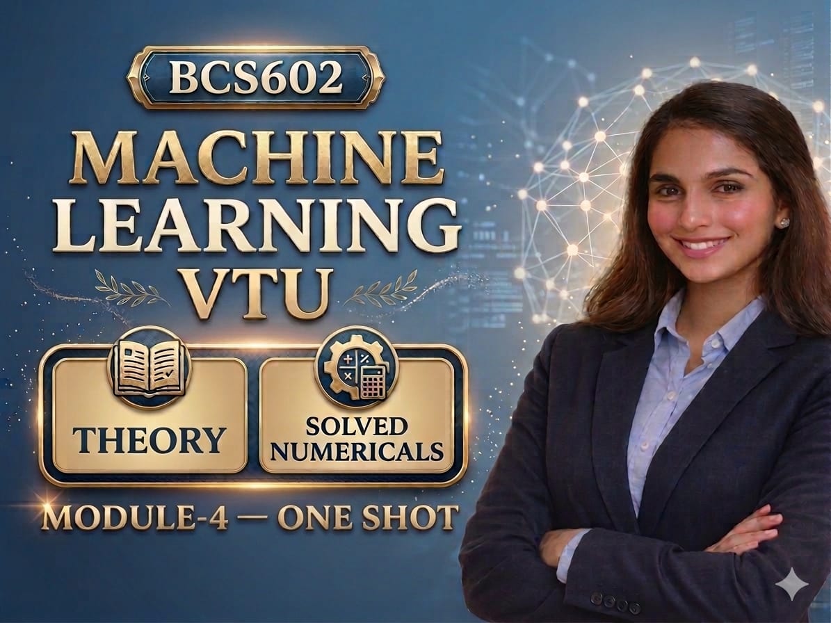Download BCS602 MACHINE LEARNING MODULE 4 THEORY AND NUMERICALS EDU YODHA PDF - Vidyari