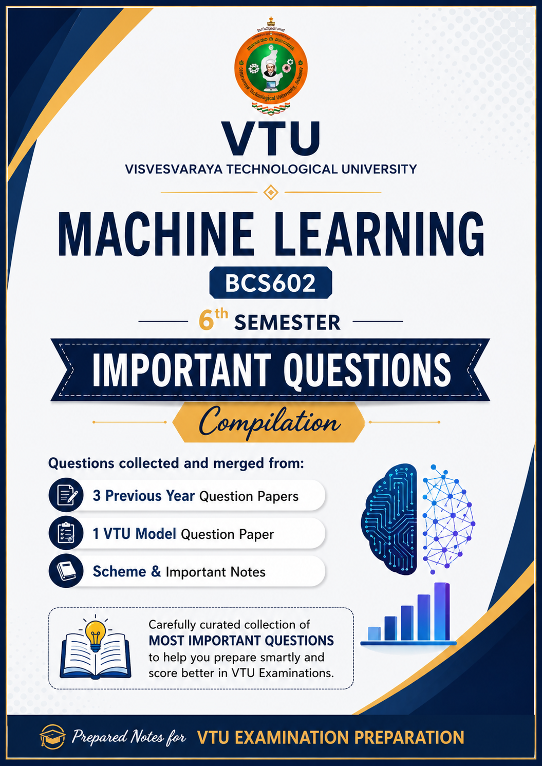 Download BCS602[Machine learning] Important Questions Pack PDF - Vidyari