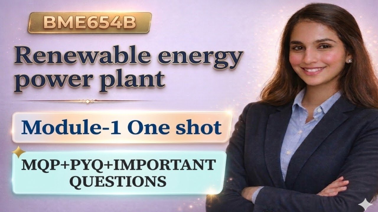 Download BME654B|Renewable energy power plant|Important questions||EDUYODHA - Vidyari