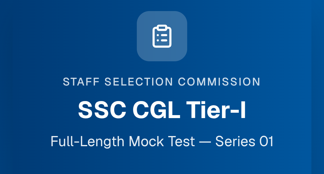 Download Ssc cgl mock test series tier-1  - Vidyari