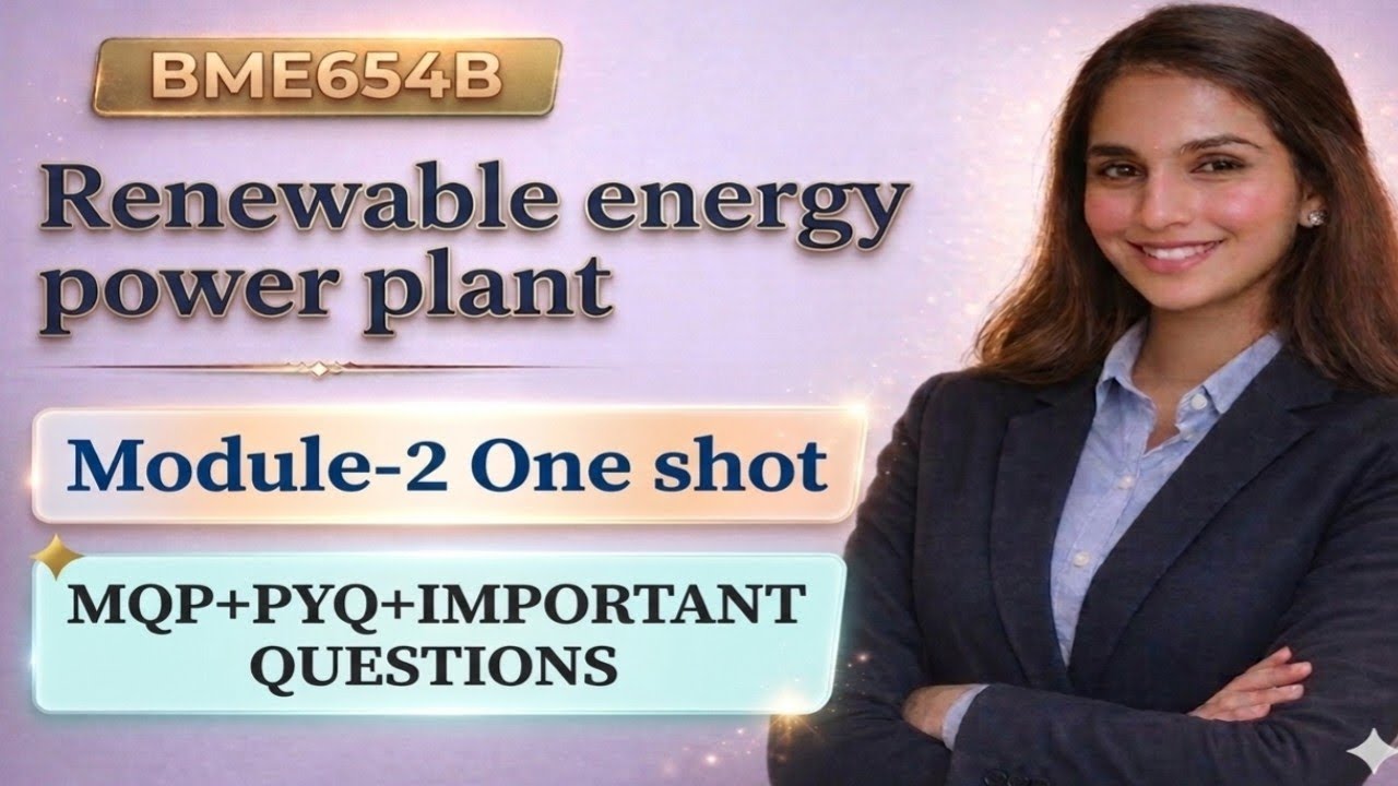 Download BME654B|Module-2 One shot|Renewable energy power plant|Impo questions|important questions|EDUYODHA - Vidyari
