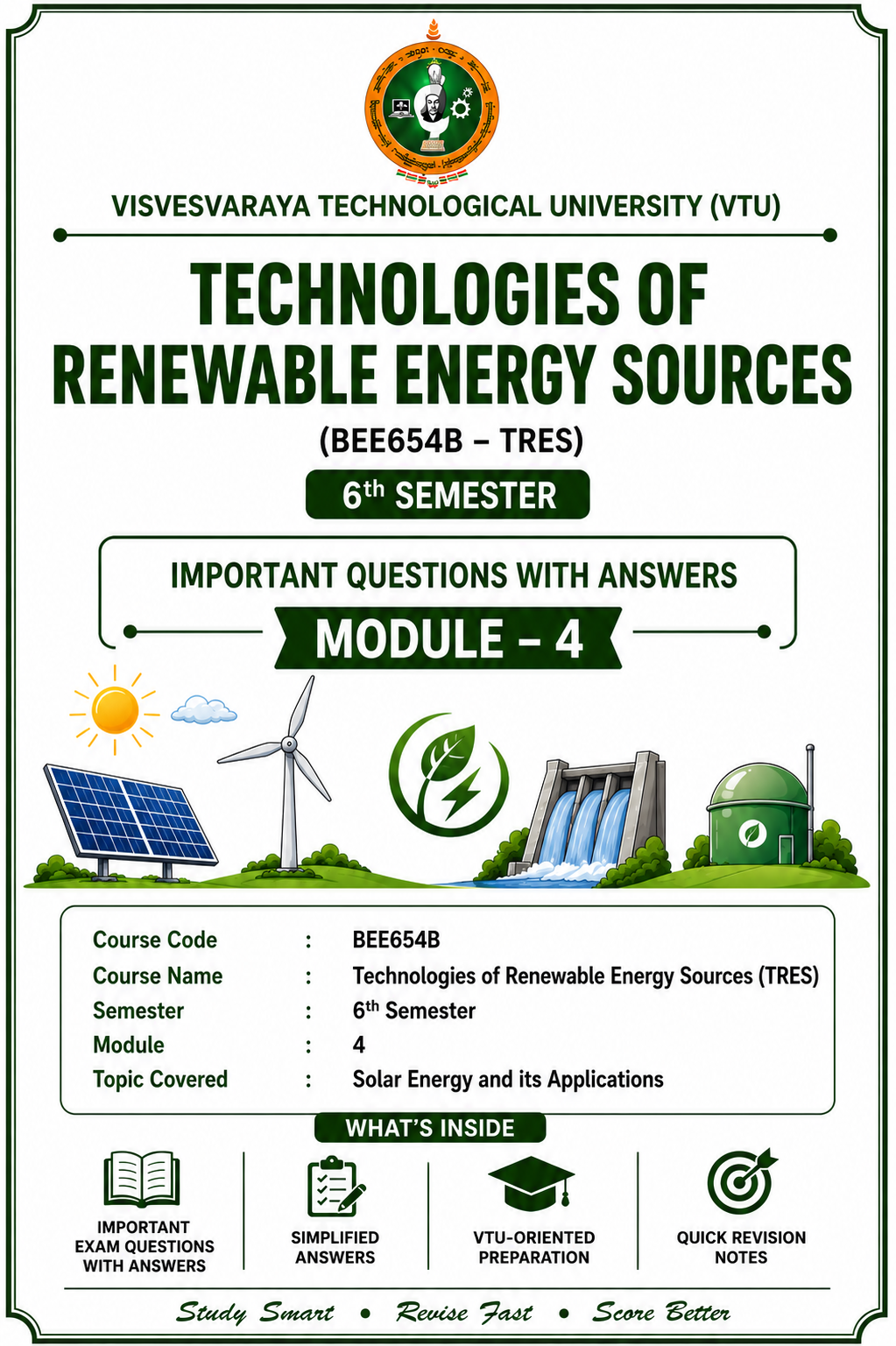 Download BEE654B TRES Module 4 Important questions with answers. - Vidyari