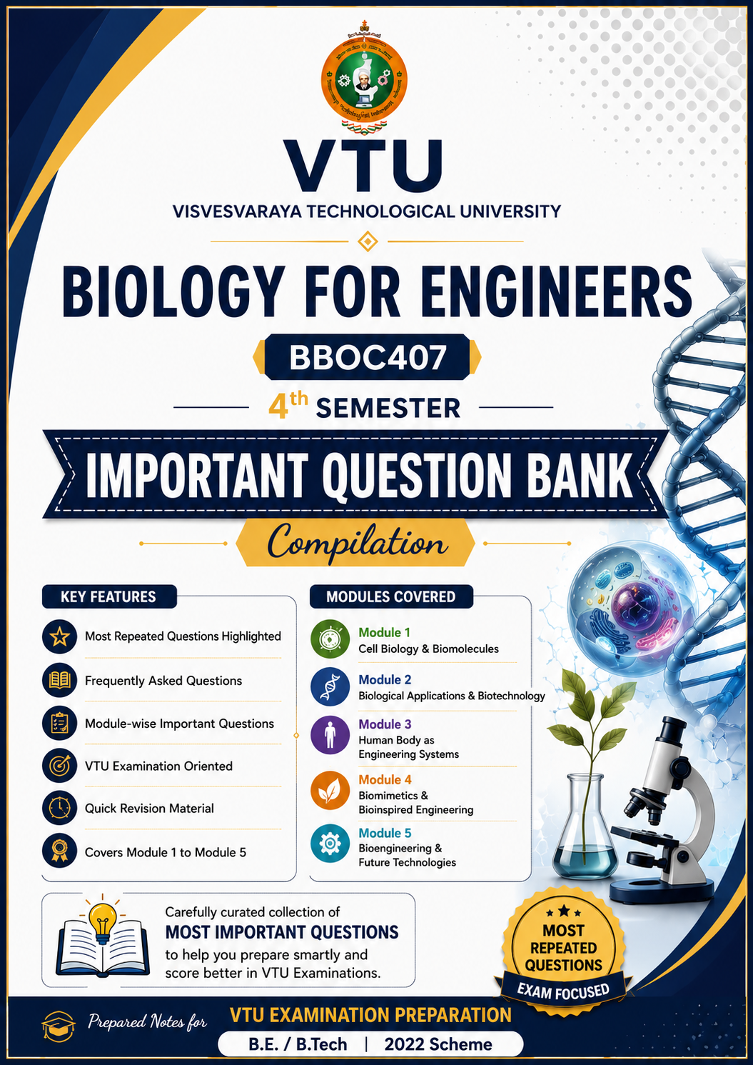 Download BBOC407 Biology Important Question Bank(2022Scheme) - Vidyari