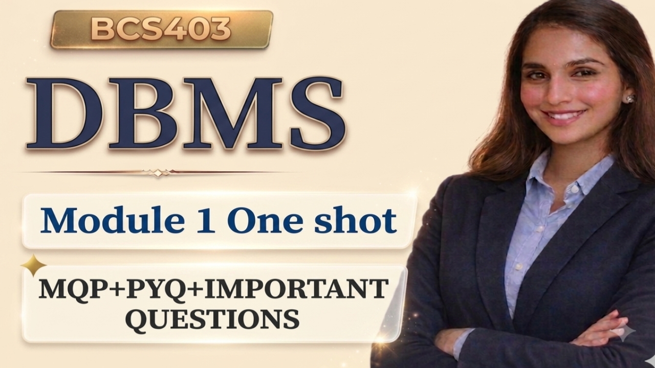 Download DBMS Module 1 One Shot | VTU 2022 Scheme | Complete Exam Preparation - Vidyari