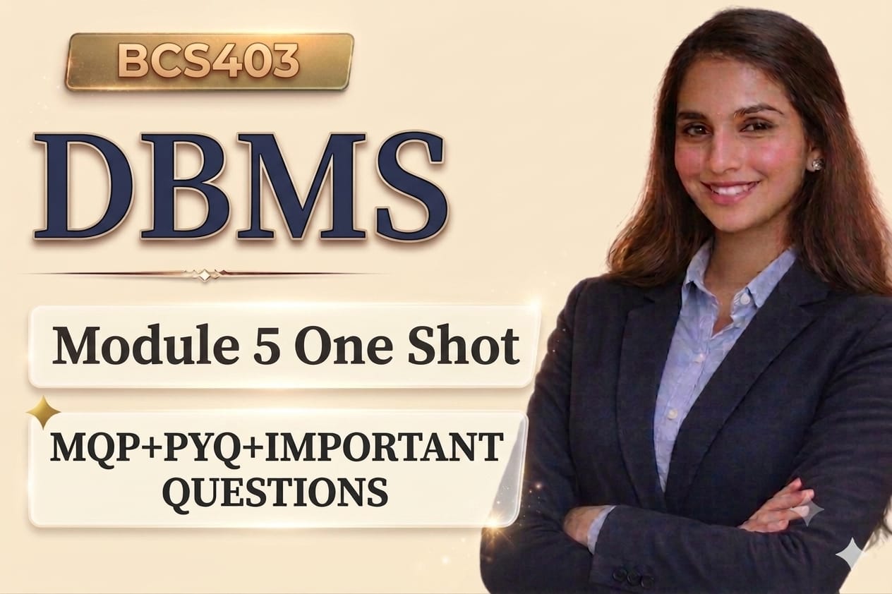Download DBMS Module 5 One Shot | VTU 2022 Scheme | Complete Exam Preparation - Vidyari