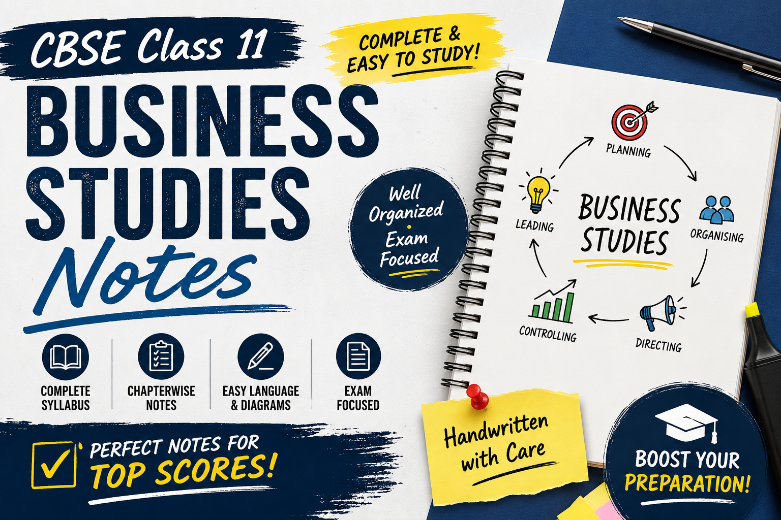 Download Class 11 cbse complete business studies notes  - Vidyari