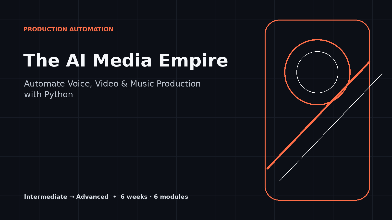 Download The AI Media Empire - Automate Voice, Video & Music Production with Python - Vidyari