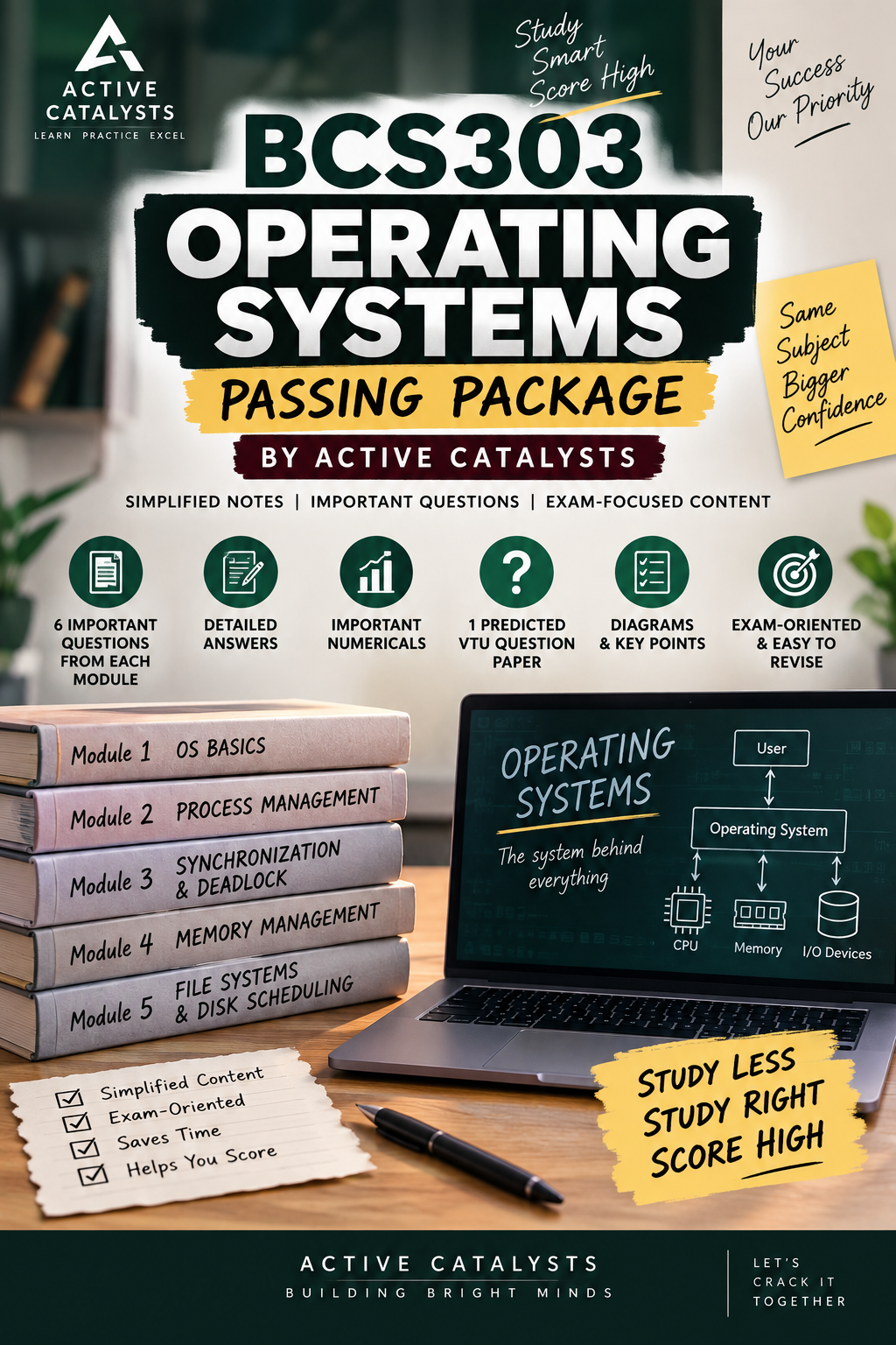 Download BCS303 OPERATING SYSTEM PASSING PACKAGE BY ACTIVE CATALYSTS - Vidyari